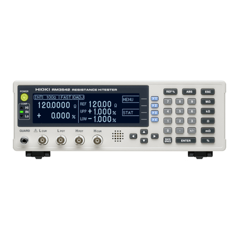 Hioki RM3542 Operation guide