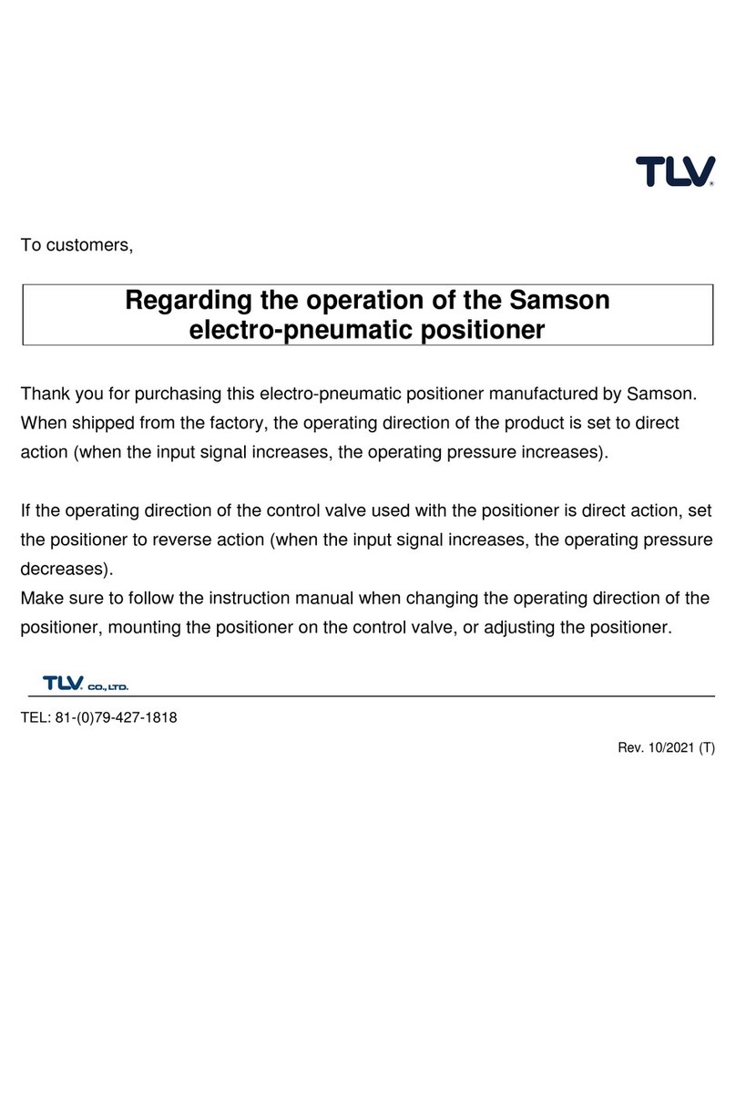 TLV CV10 User manual