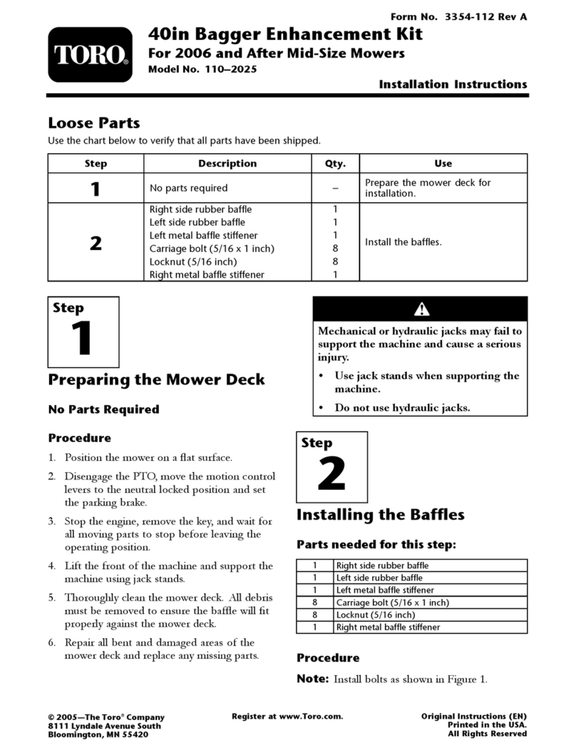 Toro 110-2025 User manual