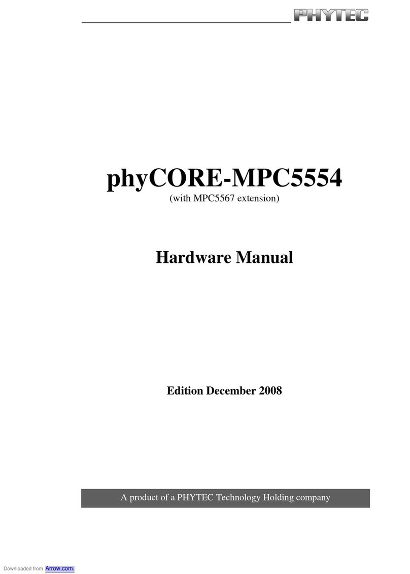 Phytec phyCORE-MPC5554 User manual