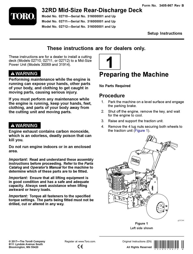Toro 02710 Setup instructions