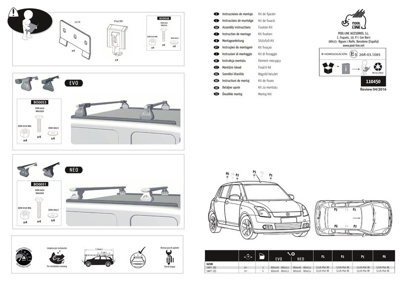 POOL-LINE EVO BO0048 Assembly instructions