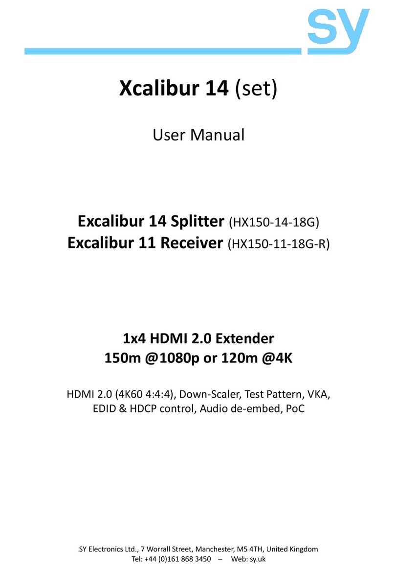 SY Xcalibur 14 user manual