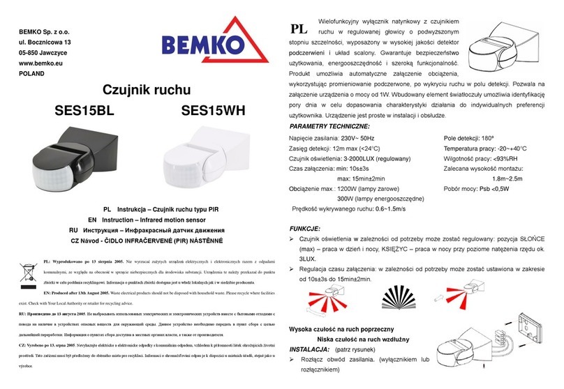 BEMKO SES15BL instructions