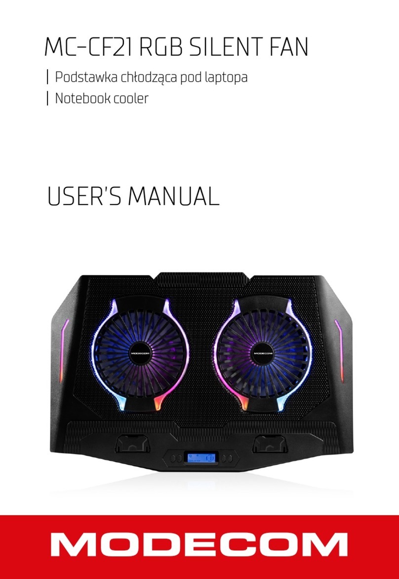 Modecom SILENT FAN MC-CF21 RGB user manual