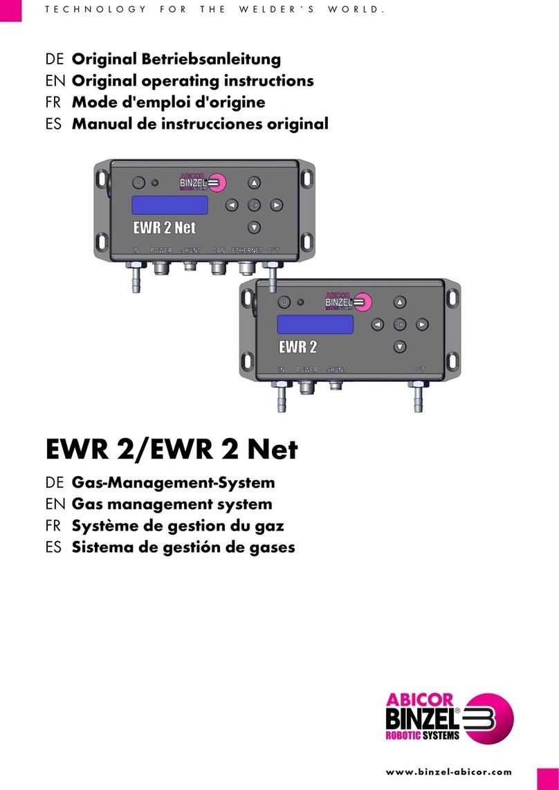 Abicor Binzel EWR 2 Original operating instructions Abicor Binzel EWR 2 Original operating instructions