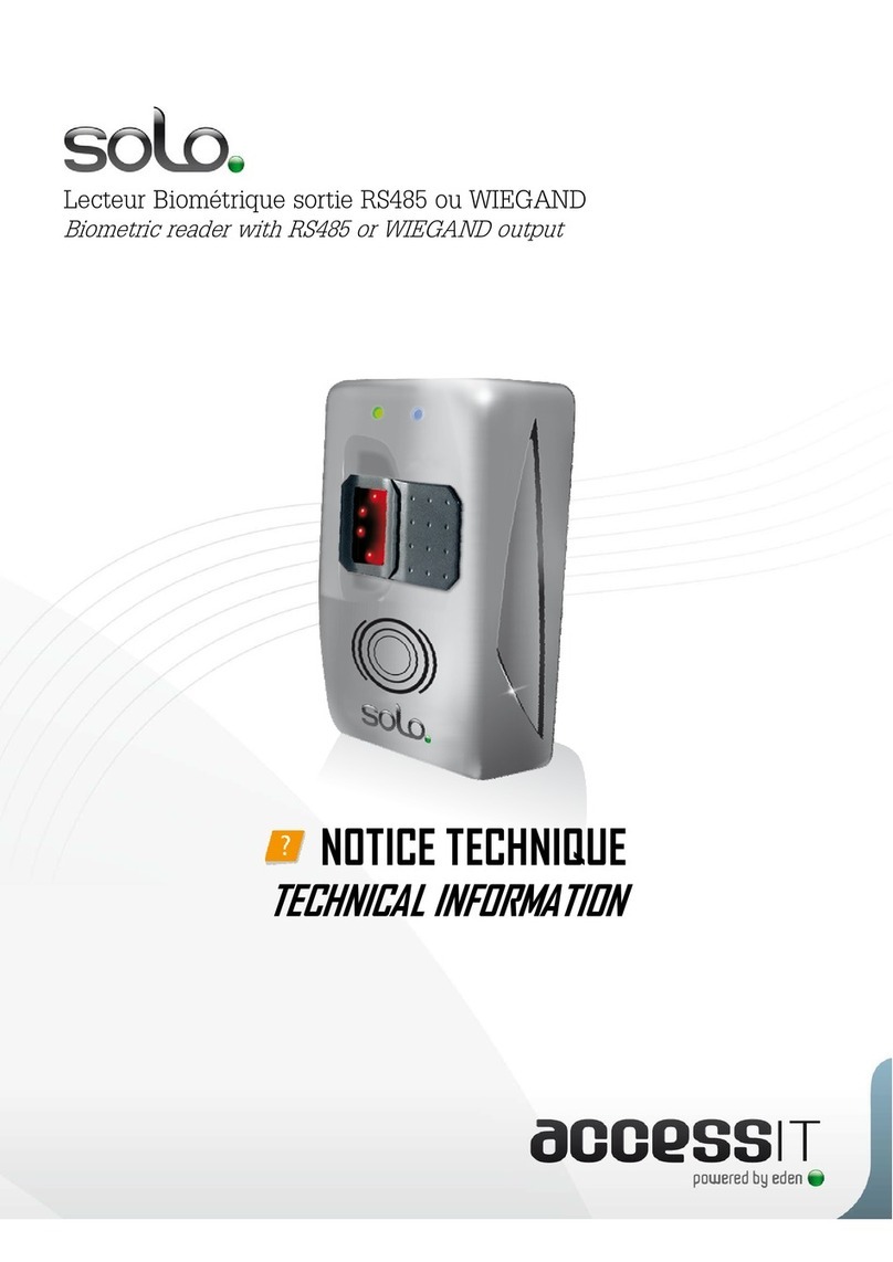 Eden accessit solo Manual