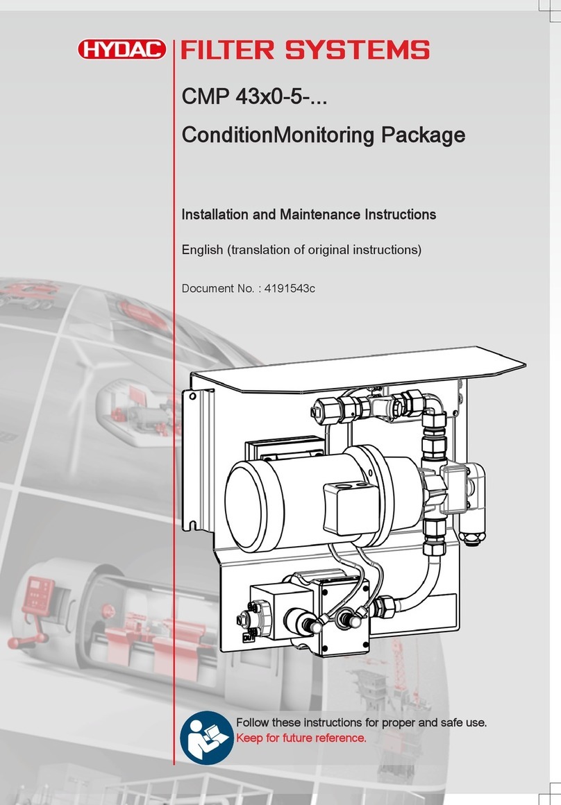 HYDAC FILTER SYSTEMS CMP 43x0-5 Series User manual