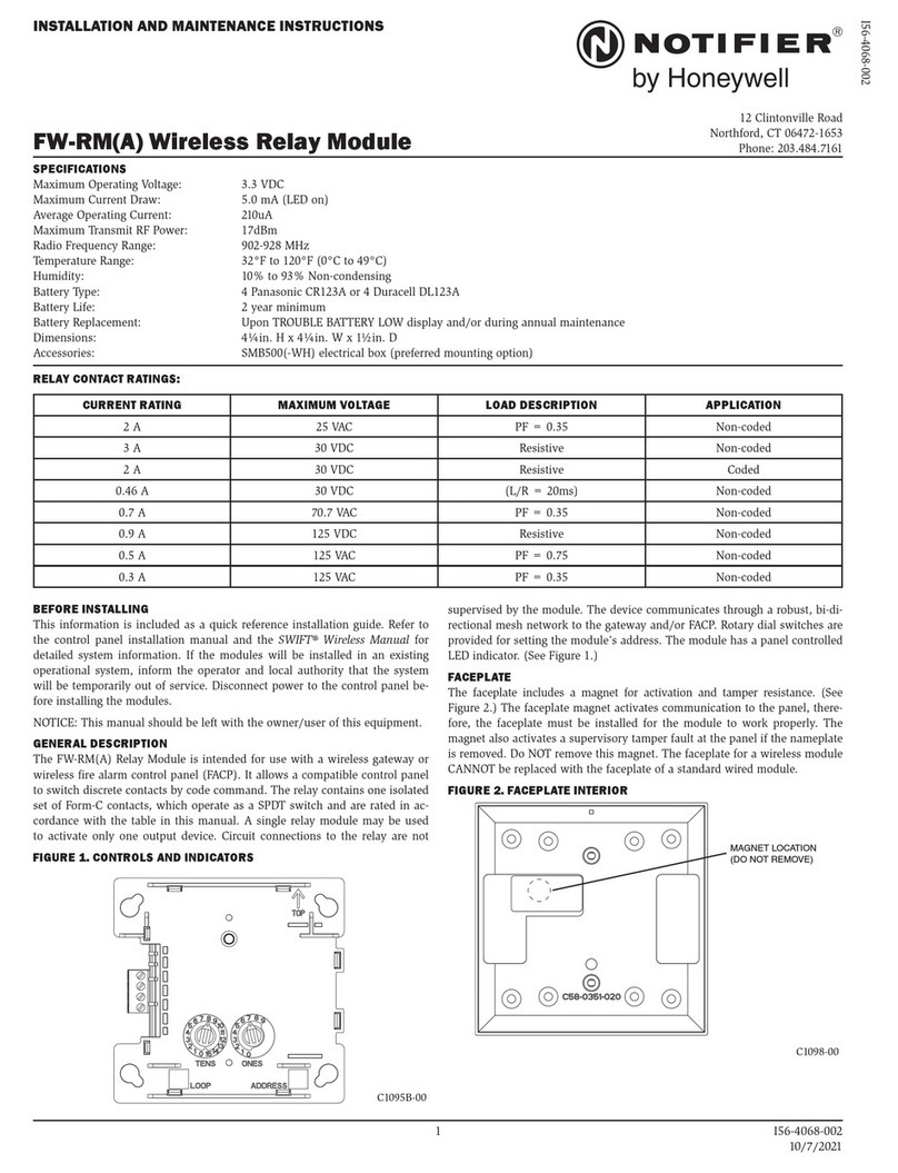 Honeywell NOTIFIER FW-RM User manual