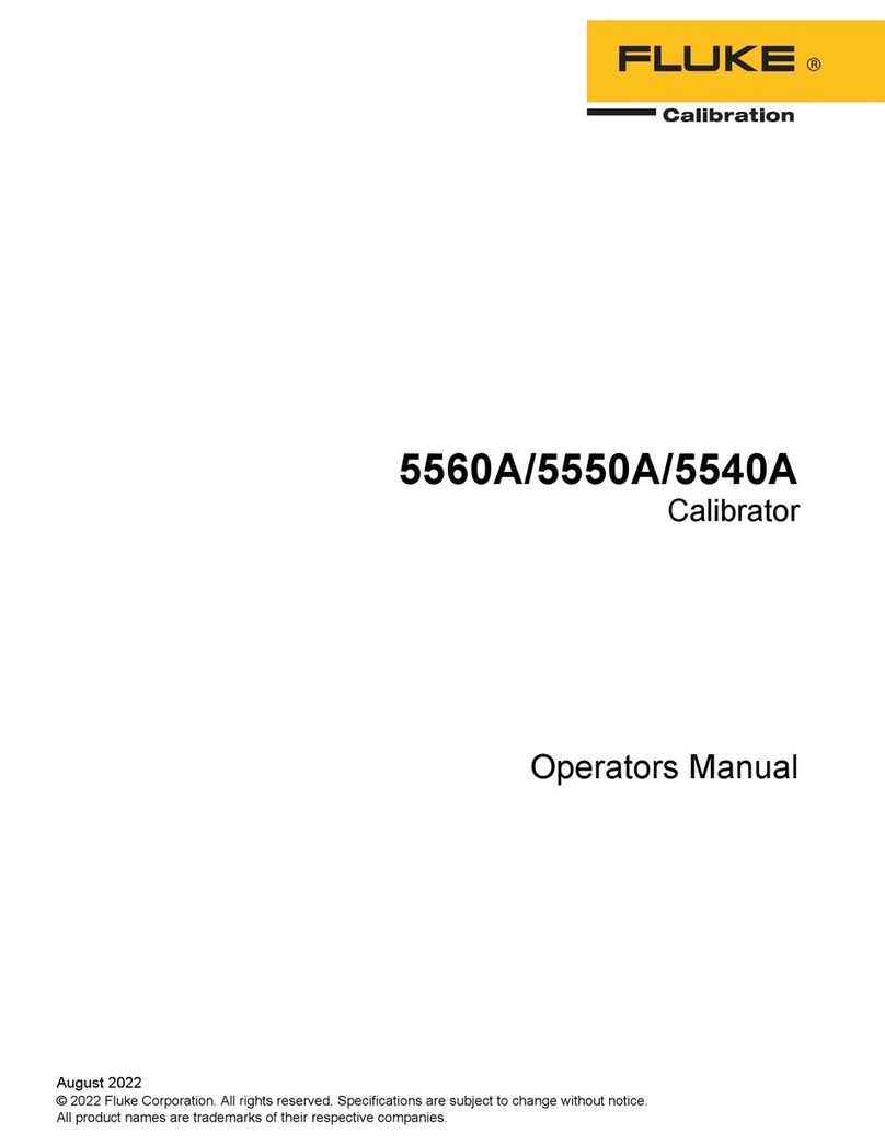 Fluke 5560A Operator's manual