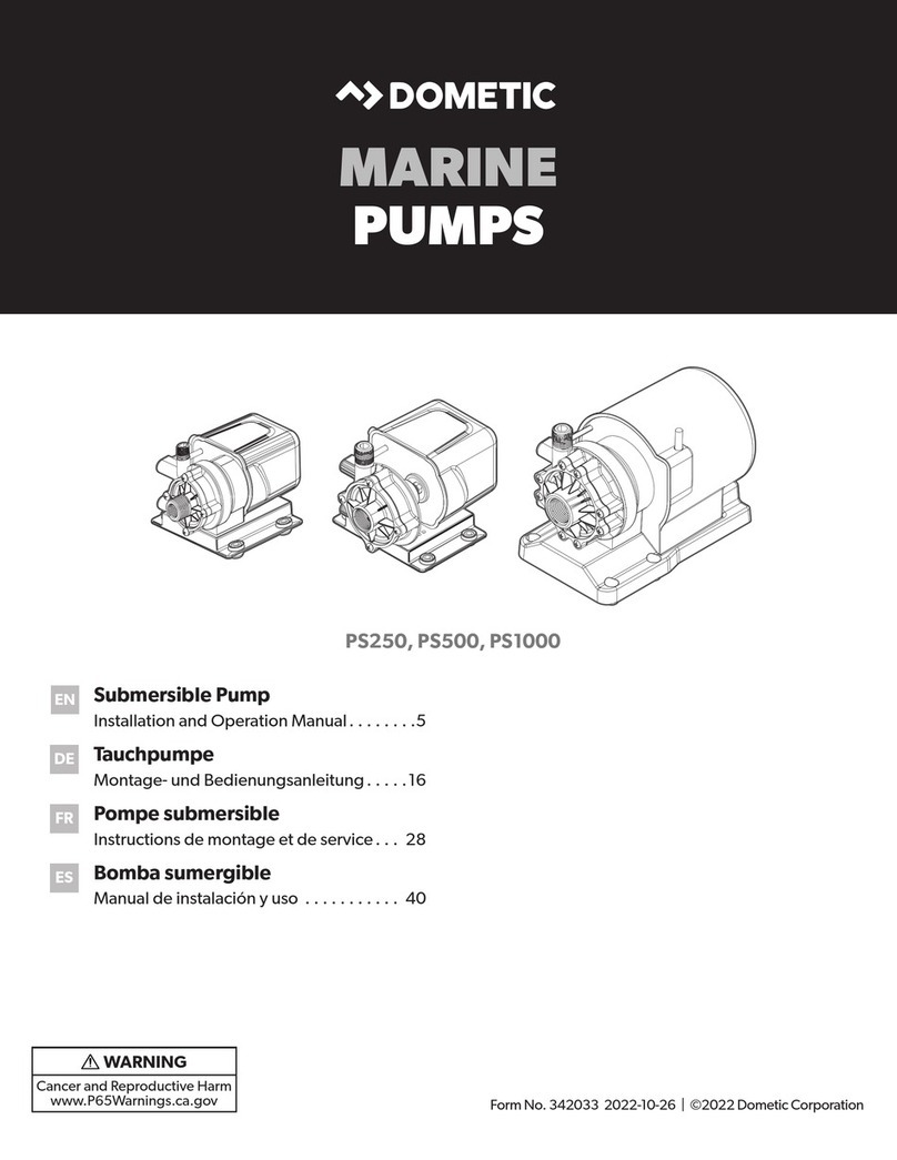 Dometic PS250 Installation and operation manual