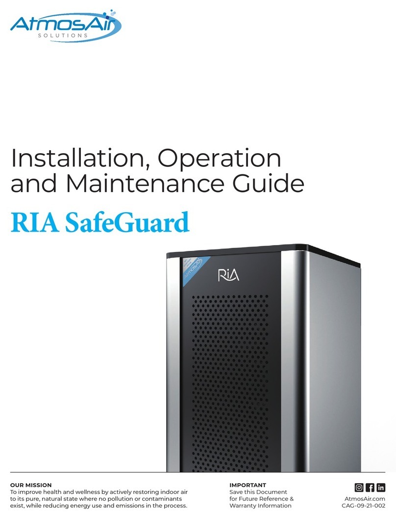 AtmosAir RIA SafeGuard Installation, operation and maintenance guide