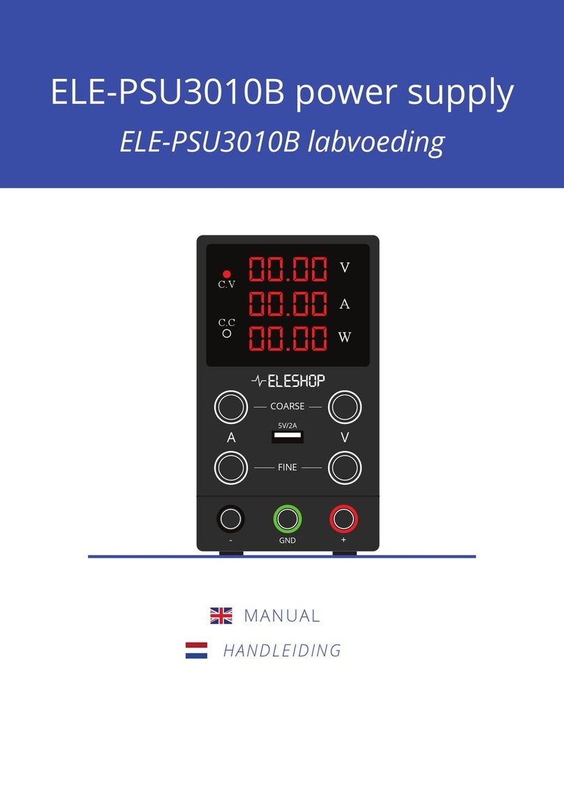 Eleshop ELE-PSU3010B manual