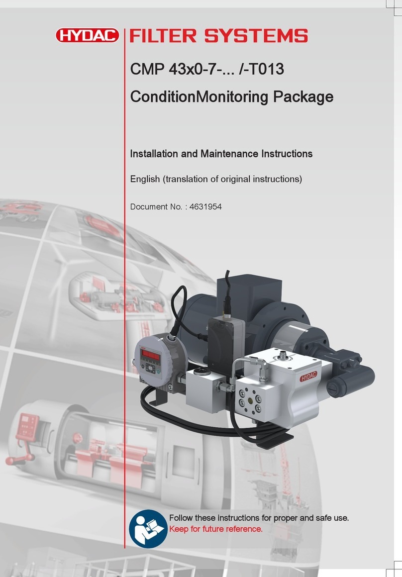 Hydac CMP 43x0-7/-T013 Series Installation and maintenance instructions