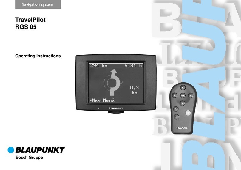 Blaupunkt TravelPilot RGS 05 operating instructions