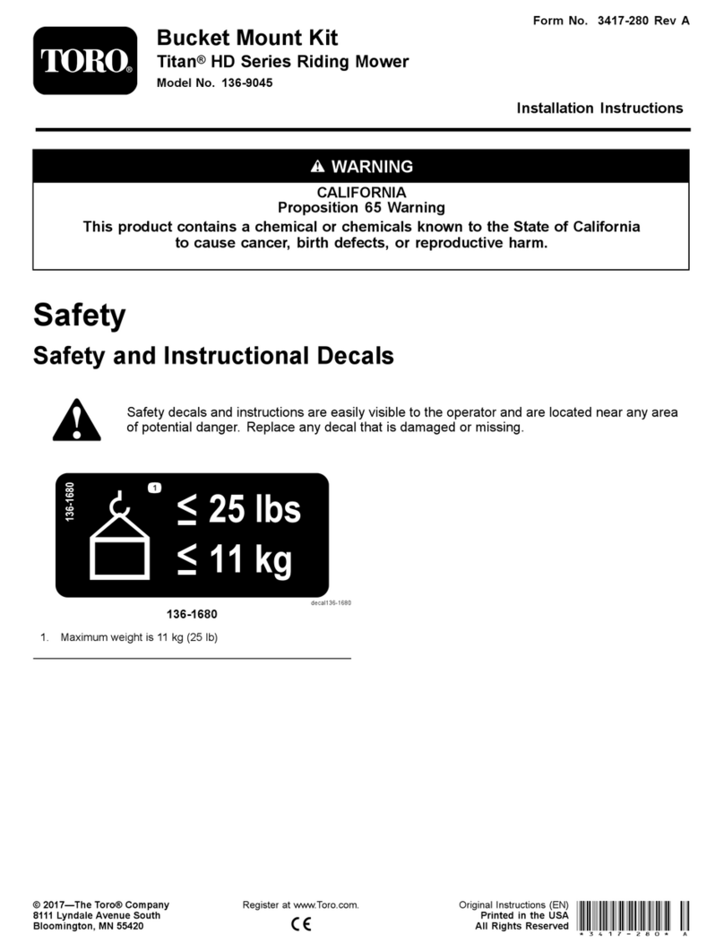 Toro 136-9045 installation instructions