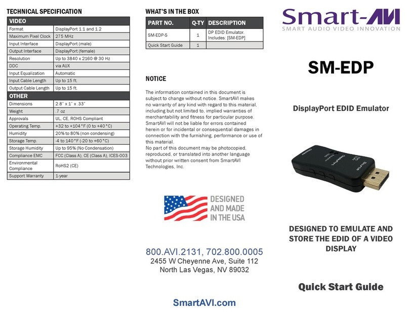 SMART-AVI SM-EDP quick start guide