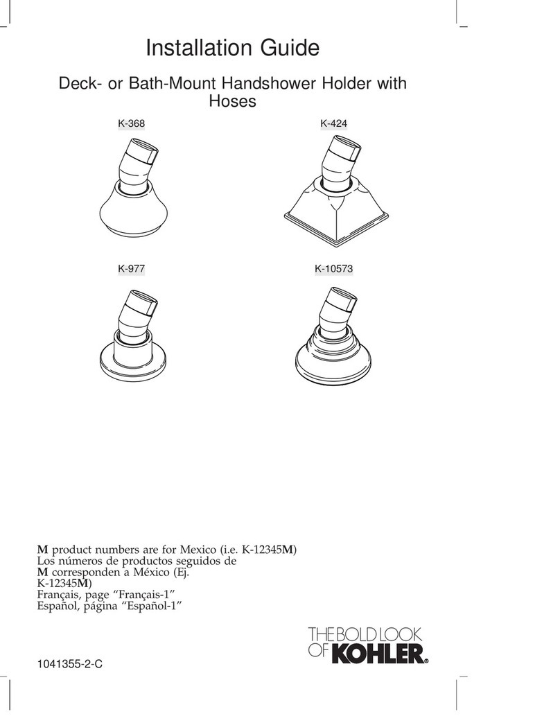 Kohler K-368 installation guide Kohler K-368 installation guide