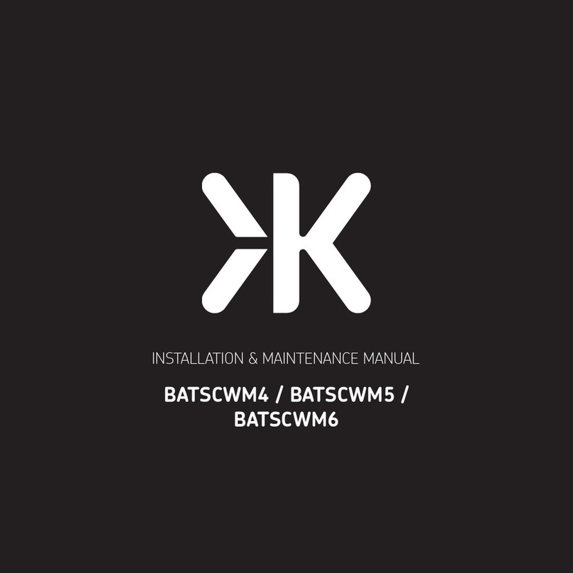ML Accessories BATSCWM4 Installation & maintenance manual