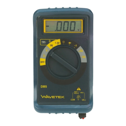 Wavetek Meterman DM9 Operator's manual