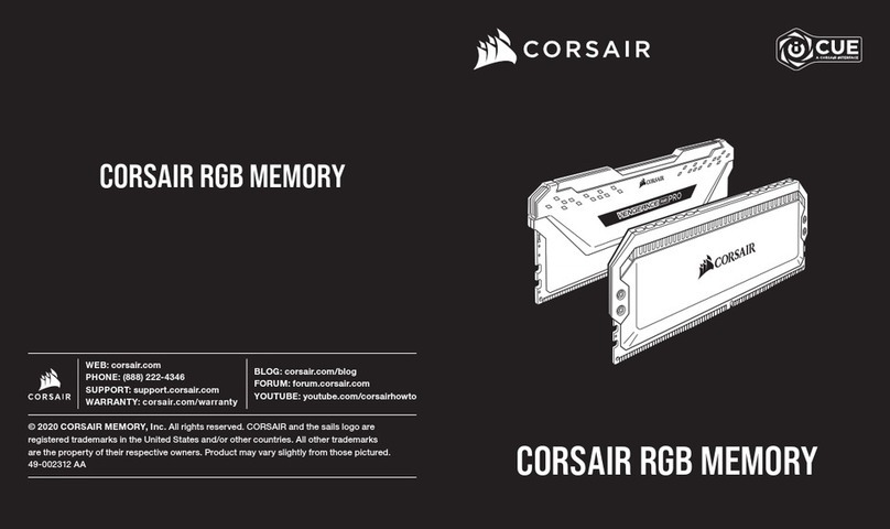 Corsair VENGEANCE RGB PRO User manual