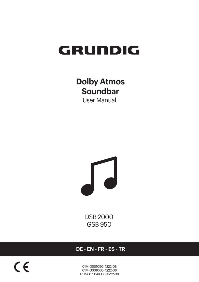 Grundig DOLBY ATMOS DSB 2000 User manual Grundig DOLBY ATMOS DSB 2000 User manual