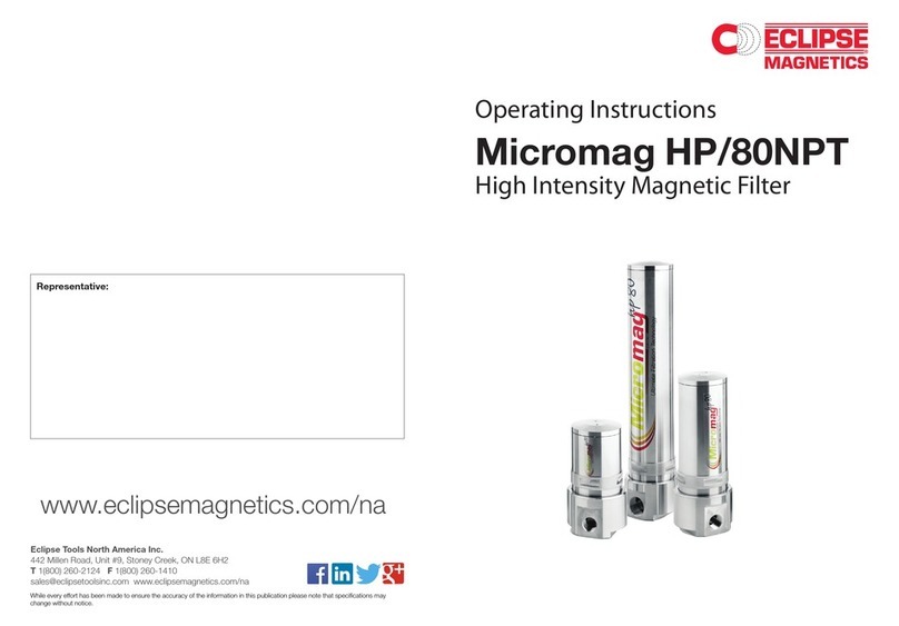 Eclipse Magnetics Micromag HP/80NPT operating instructions