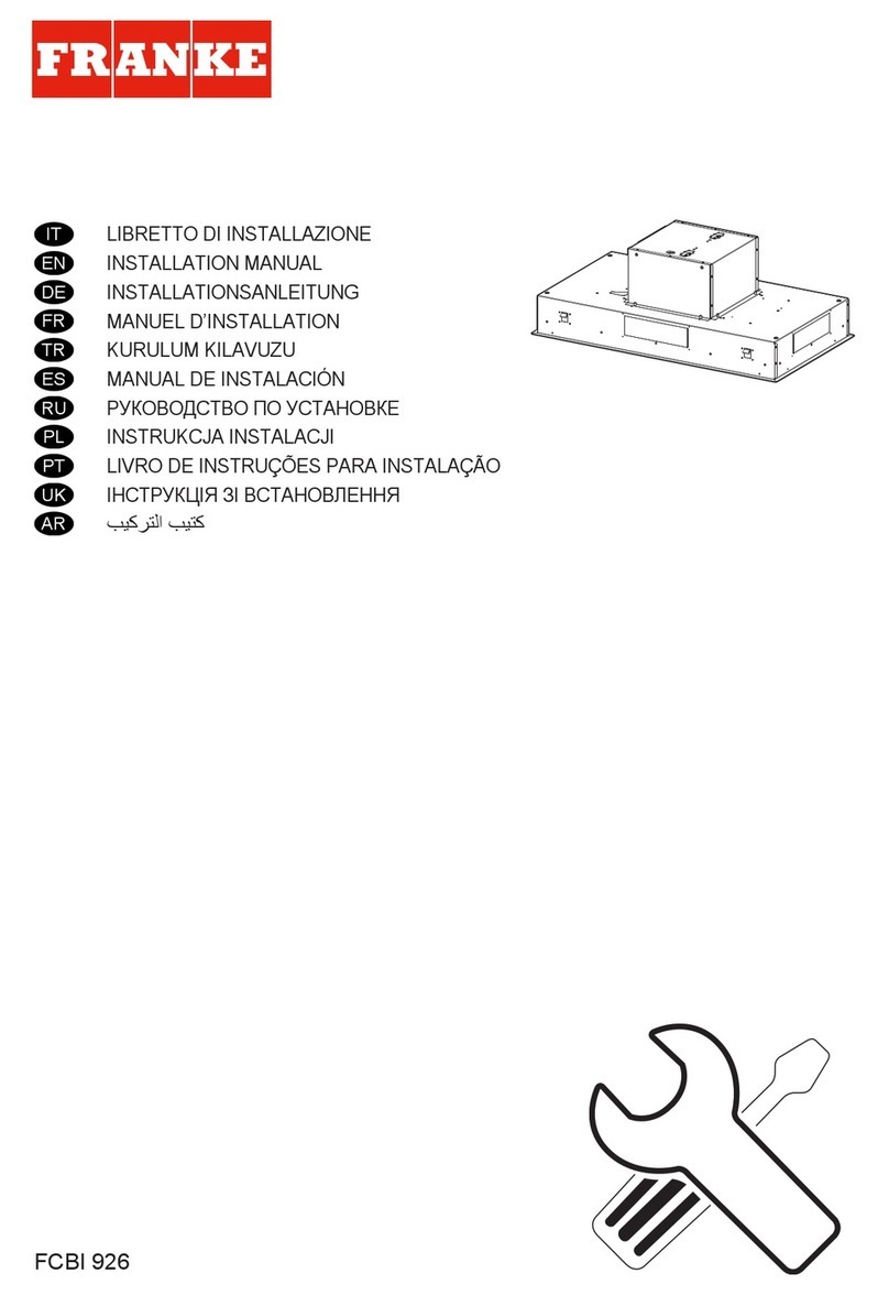 Franke FCBI 926 User manual