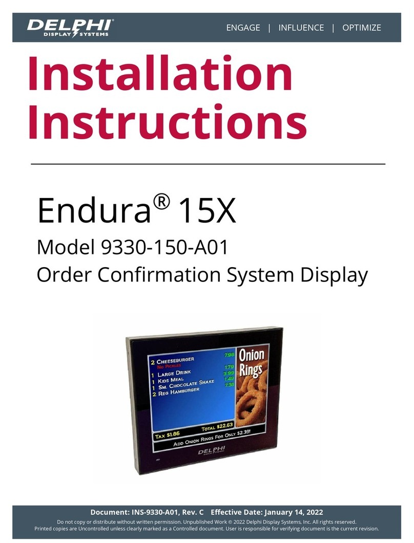 Delphi Endura 15X installation instructions