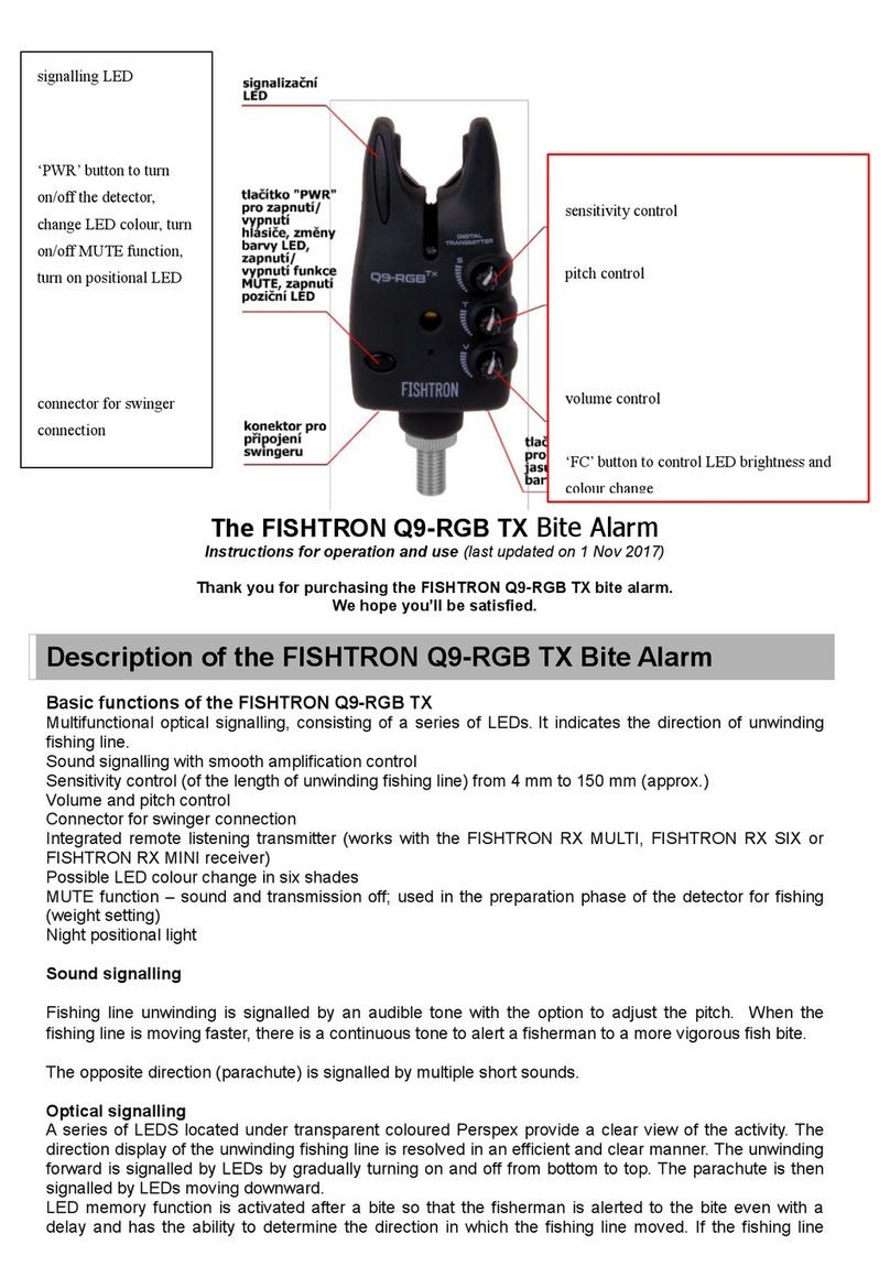 FLAJZAR FISHTRON Q9-RGB TX Instructions for operation and use FLAJZAR FISHTRON Q9-RGB TX Instructions for operation and use