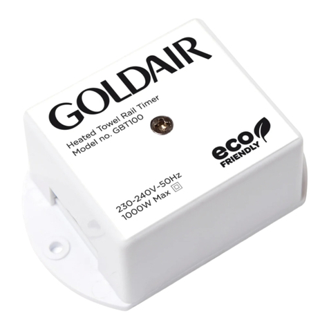 Goldair GBT100 User manual