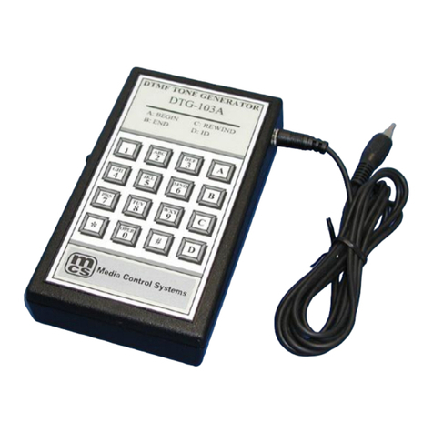 MCS DTG-103A quick start guide