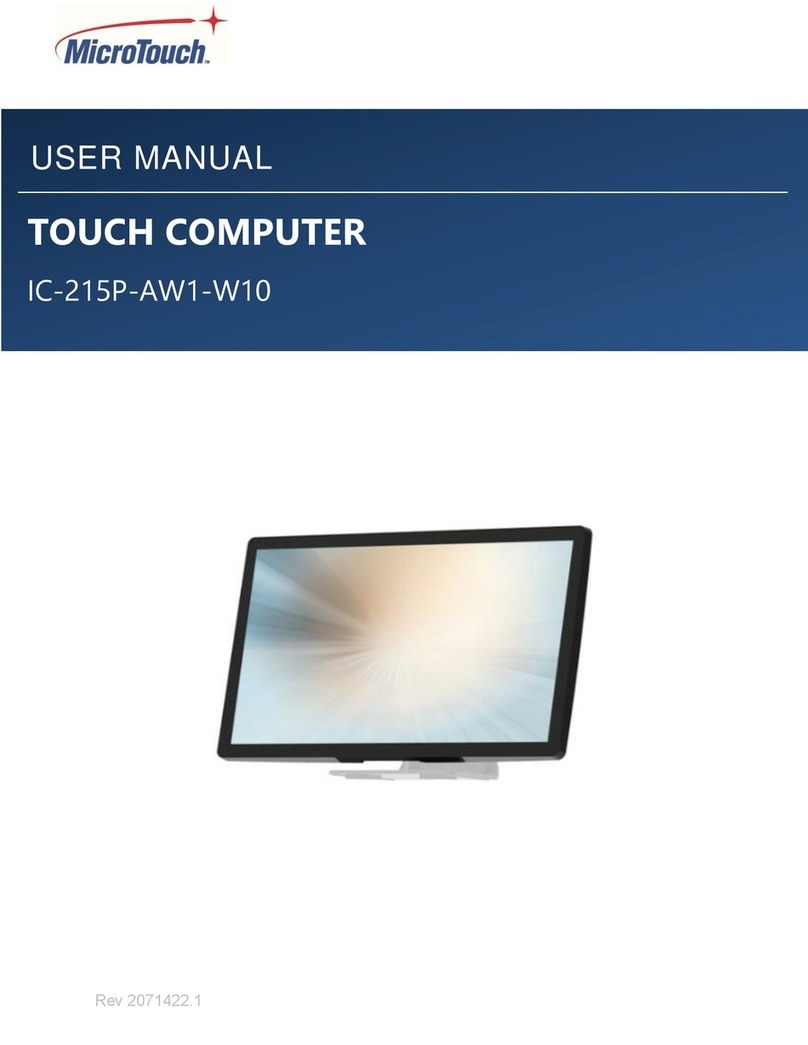 MicroTouch IC-215P-AW1-W10 User manual
