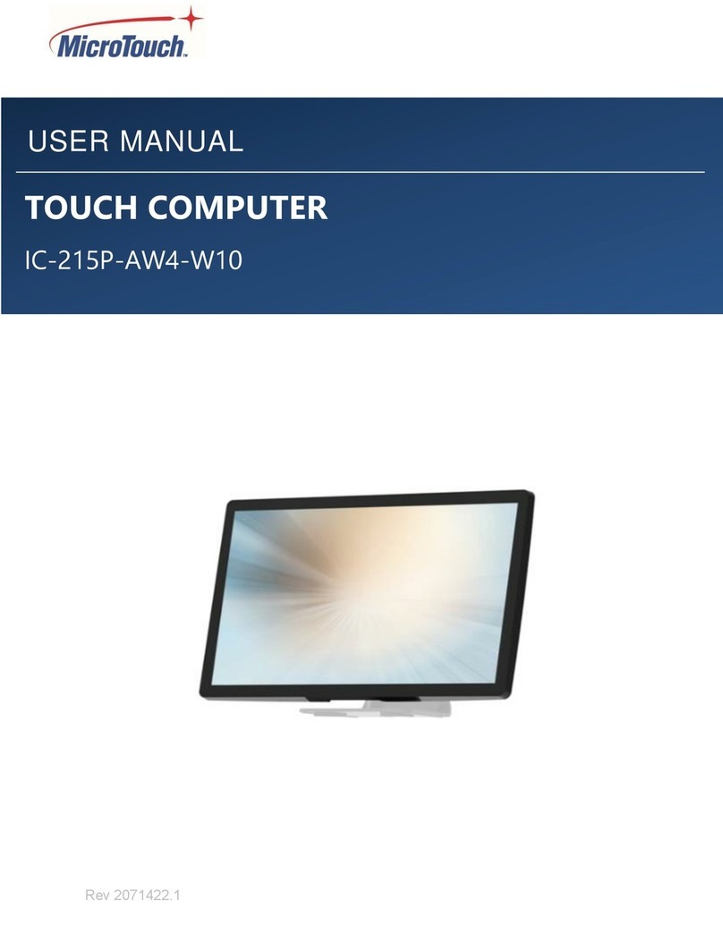 MicroTouch IC-215P-AW4-W10 User manual