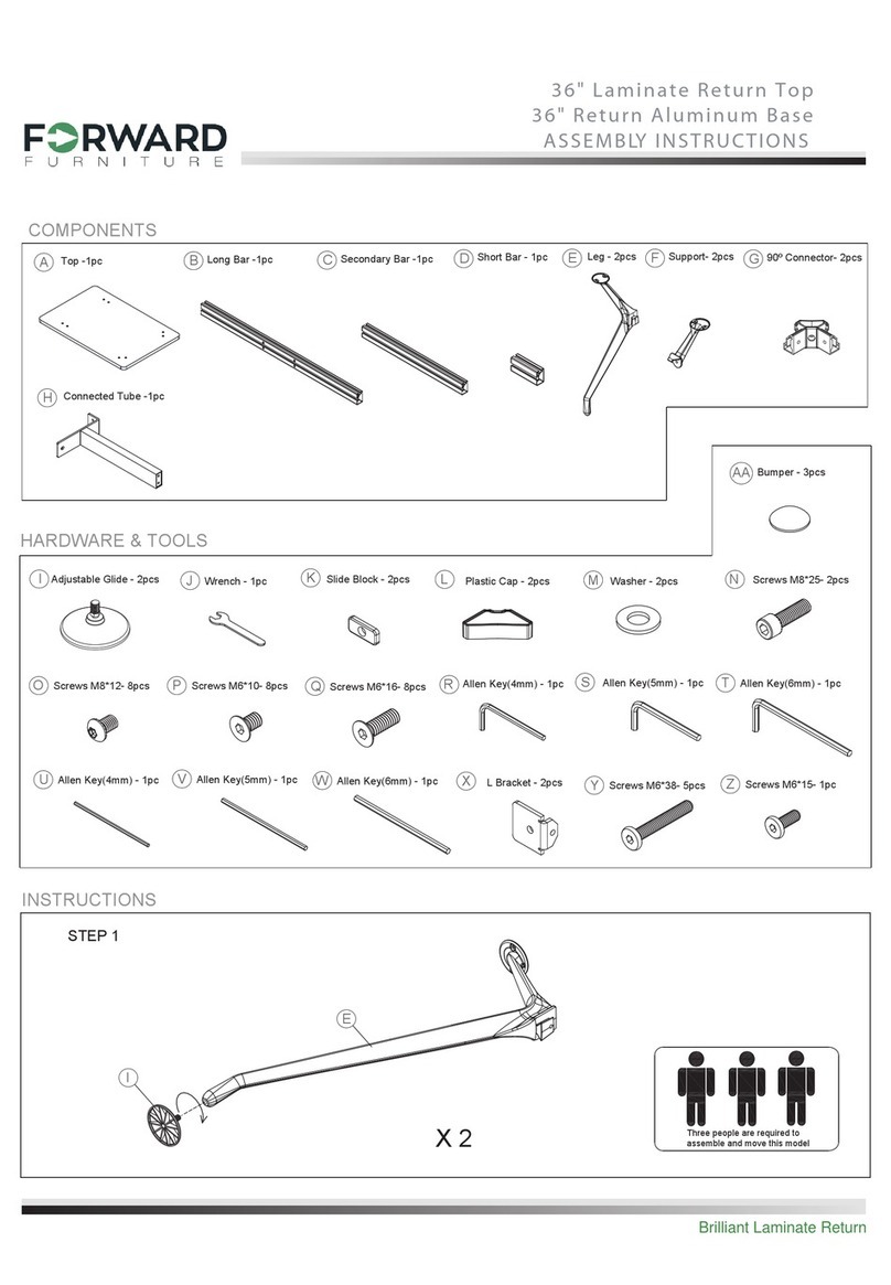Forward Brilliant Assembly instructions Forward Brilliant Assembly instructions