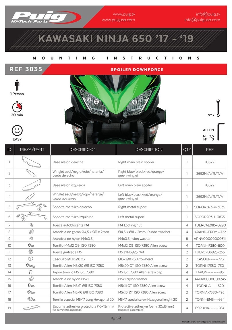PUIG 3835 Mounting instructions