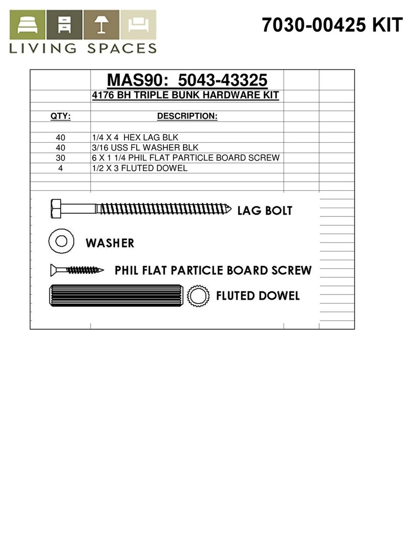 Living Spaces 4176 User manual