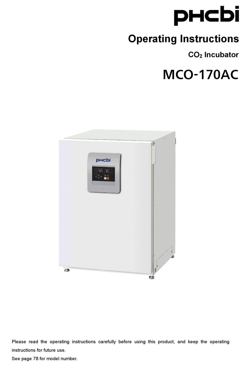 Phcbi MCO-170AC operating instructions