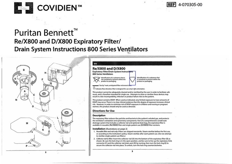 Covidien Puritan Bennet 800 Series instructions