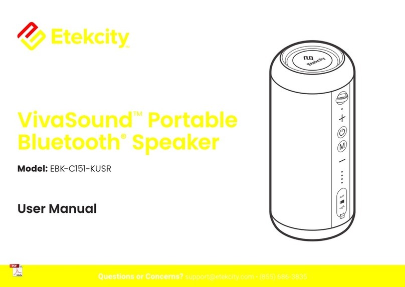 ETEKCITY VavaSound EBK-C151-KUSR user manual
