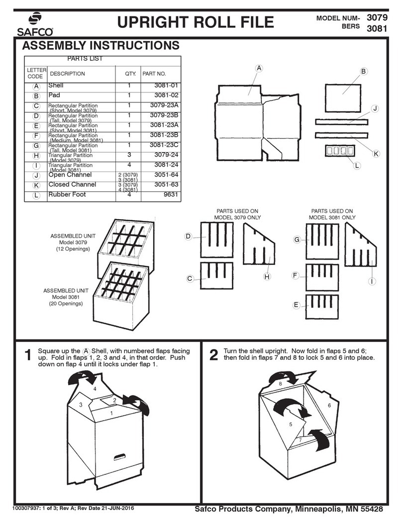 Safco 3079 Assembly instructions
