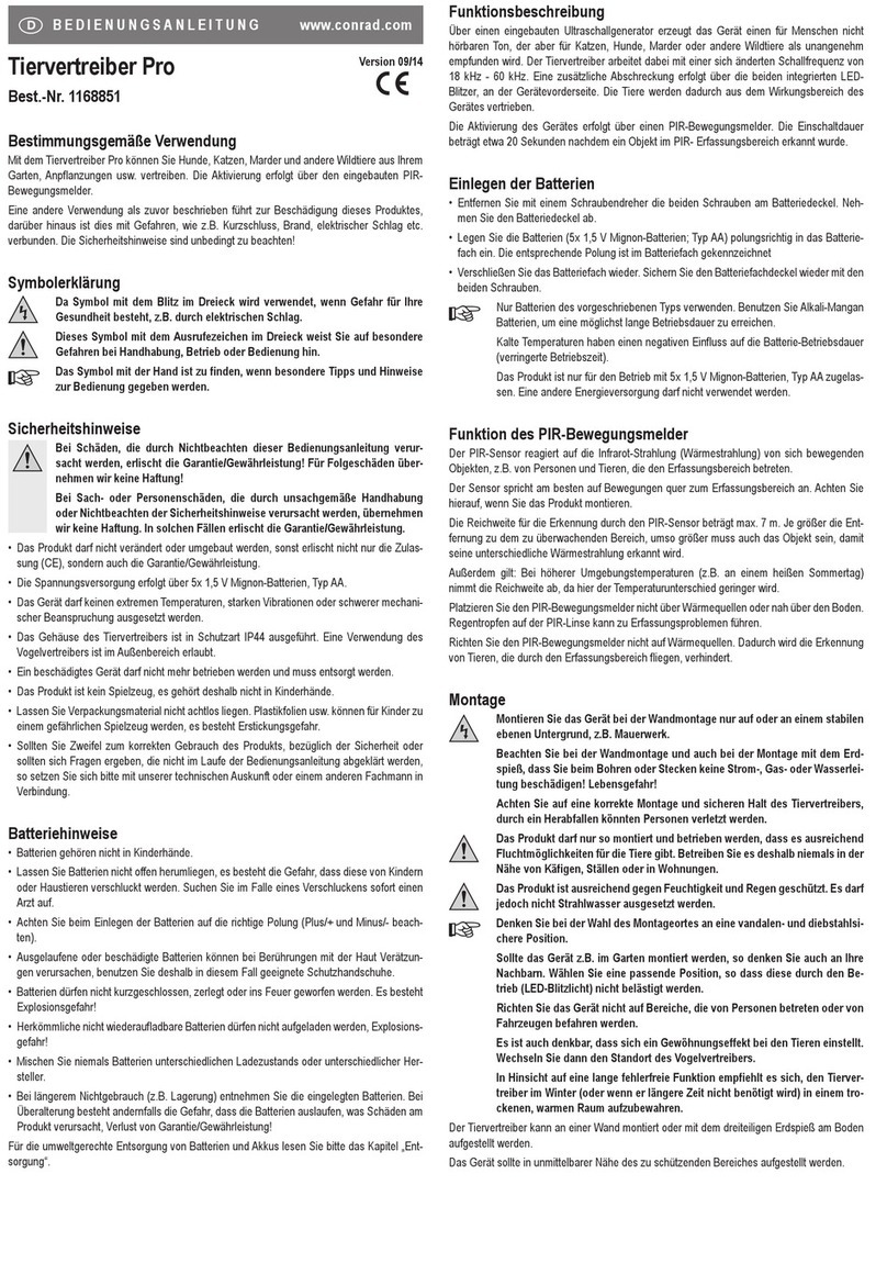 Conrad 1168851 operating instructions Conrad 1168851 operating instructions