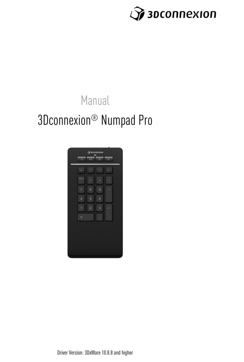3DConnexion Keyboard Pro with Numpad manual