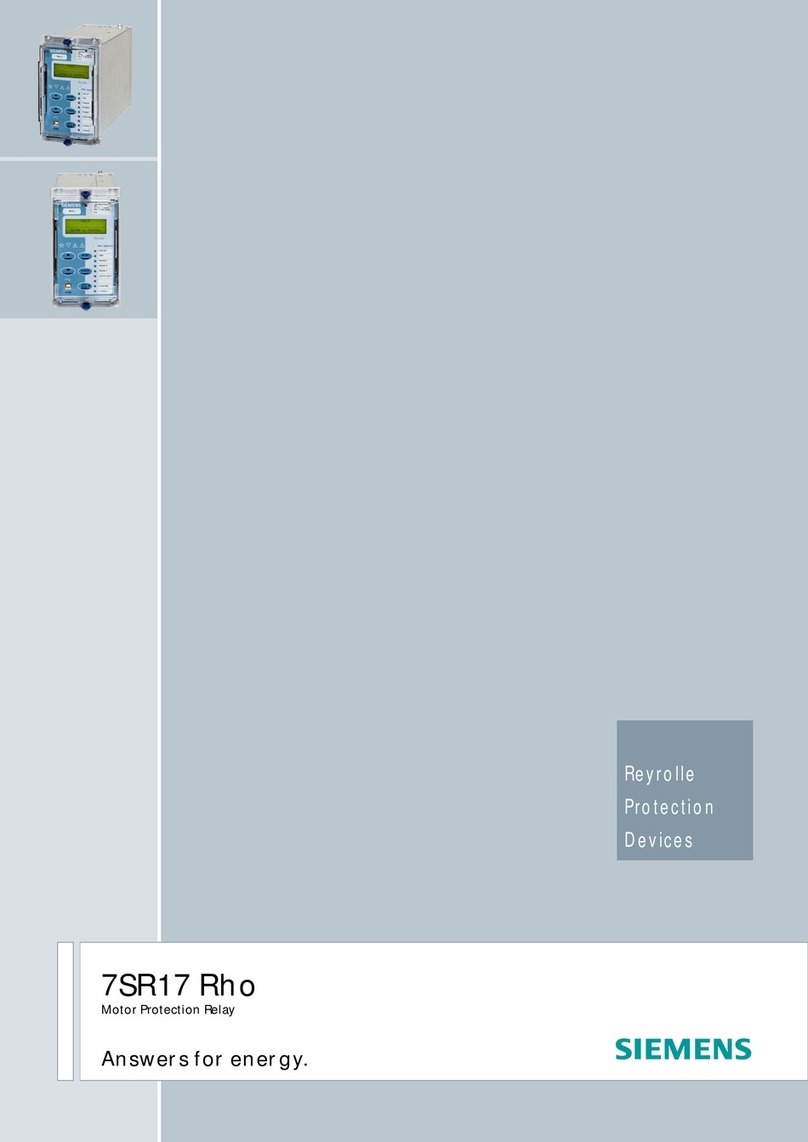 Siemens 7SR17 Rho manual