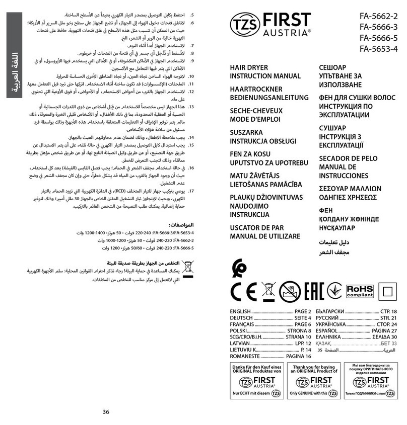 TZS First AUSTRIA FA-5662-2 instruction manual