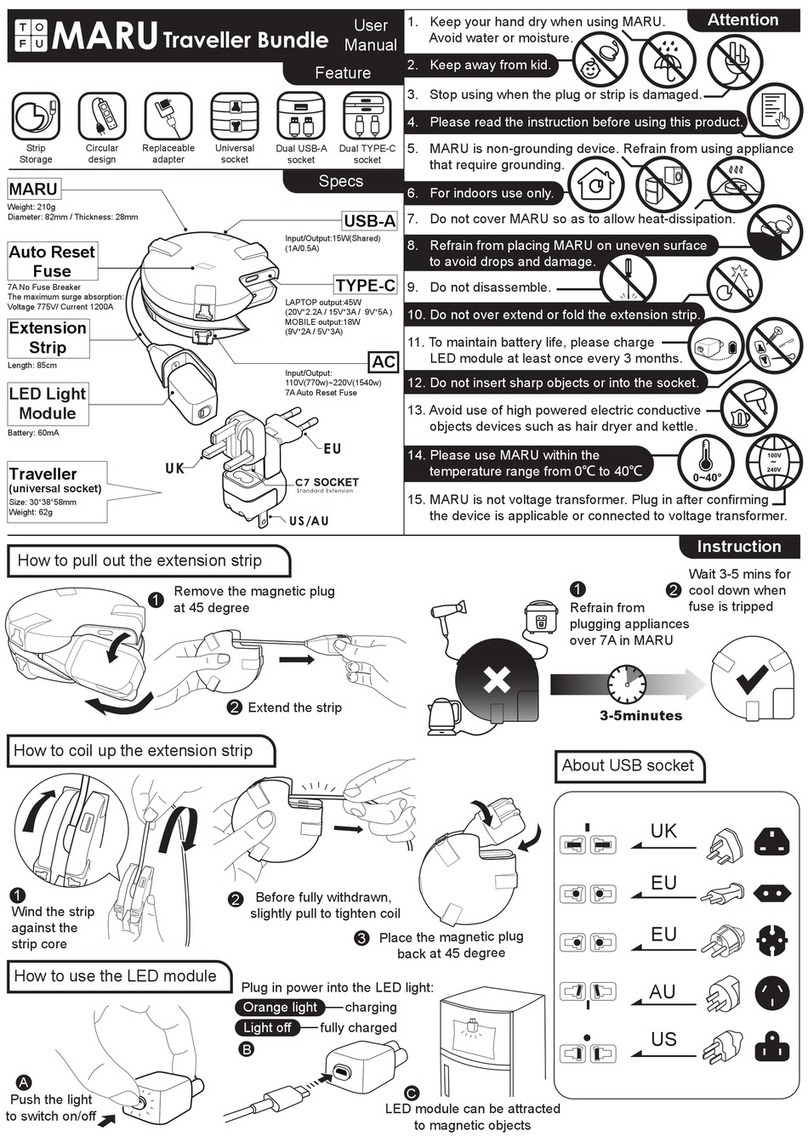 Mogics TOFU MARU Traveller Bundle user manual
