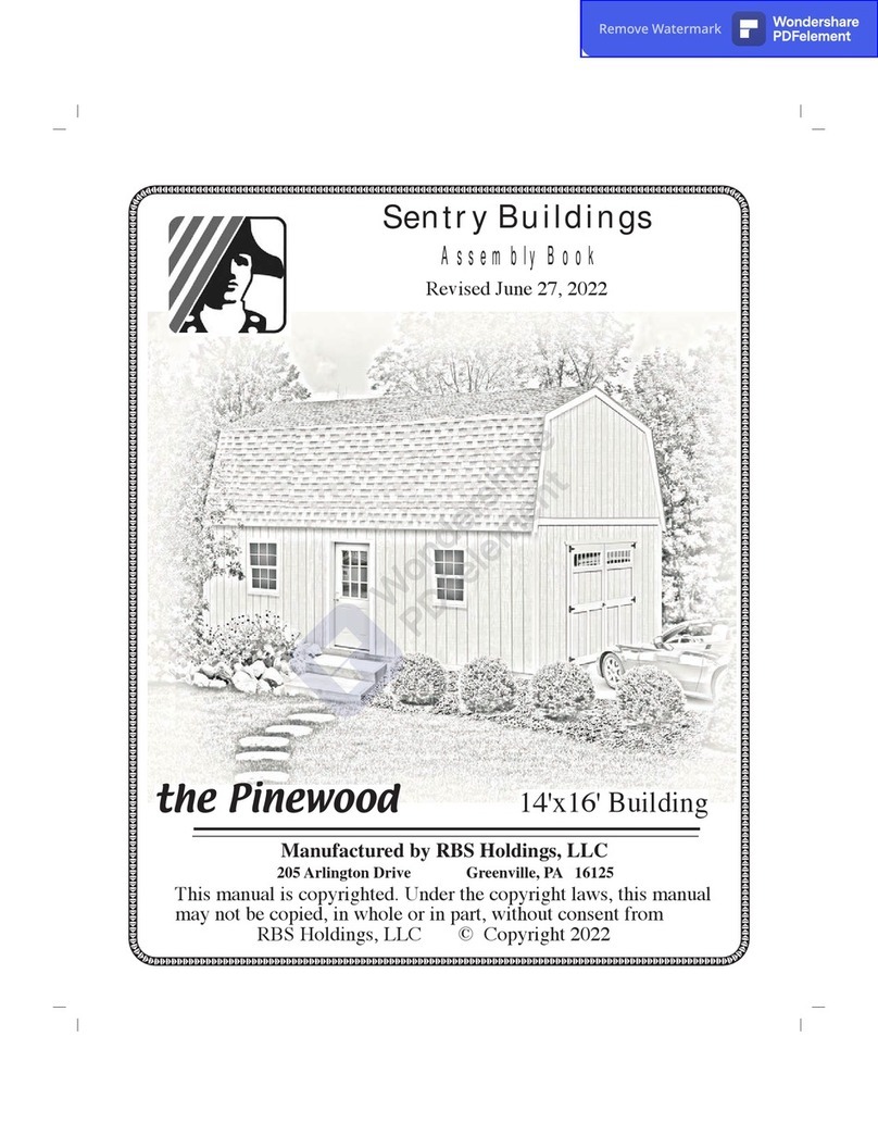 Sentry Buildings Pinewood 1416 Safety guide