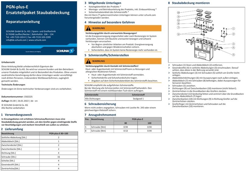 SCHUNK PGN-plus-E Repair instructions