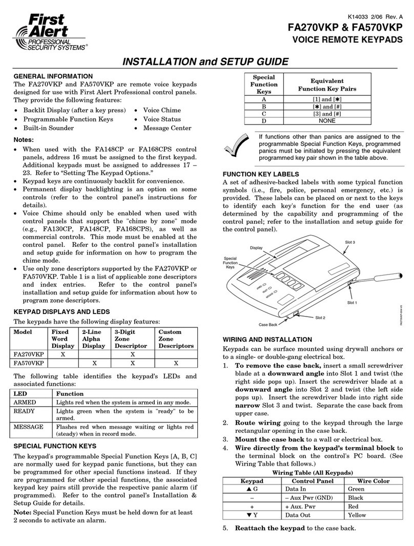 First Alert FA270VKP Assembly instructions