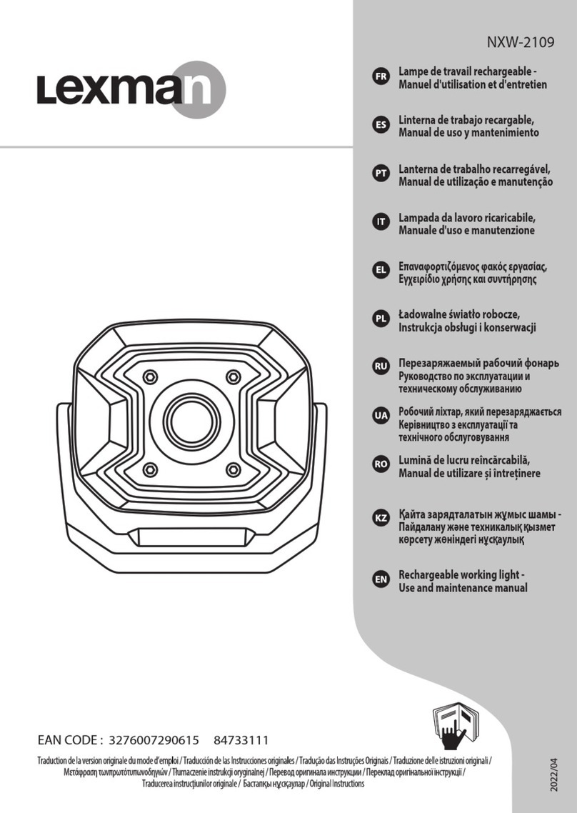 LEXMAN NXW-2109 Use and maintenance manual